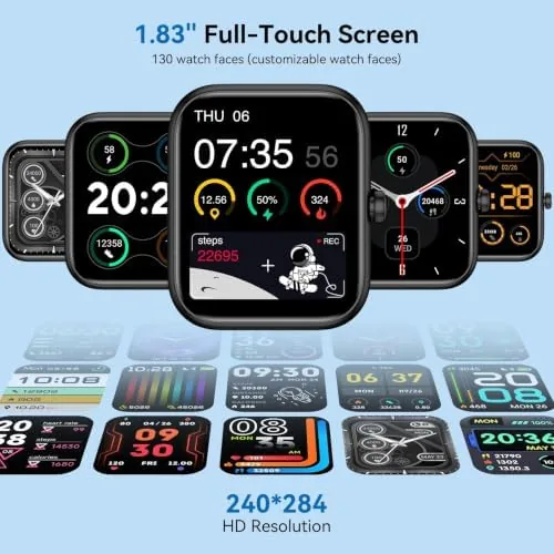 Close look at the Smart Watch with Alexa Built-in 2026 Fitness Tracker 1.83" HD build quality