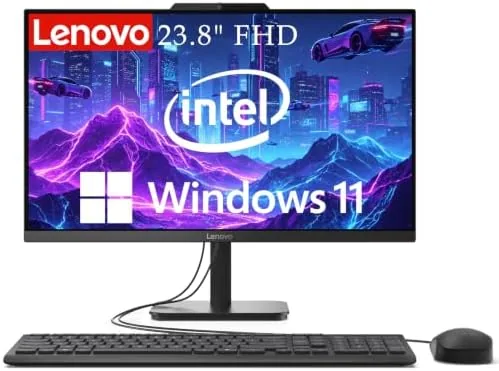 Lenovo IdeaCentre 24 all-in-one desktop on a home desk