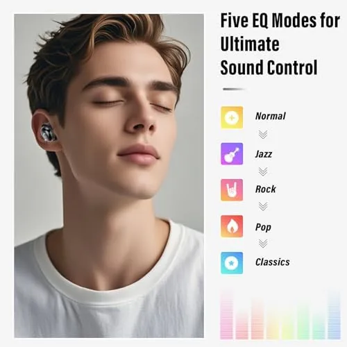 The 2026 Sleep Earbuds Bluetooth 5.4 in Ear Smart Touch Screen in real use