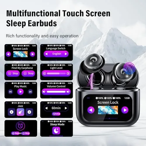 The 2026 Sleep Earbuds Bluetooth 5.4 in Ear Smart Touch Screen compared in context