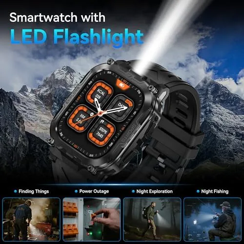 Testing the AMAZTIM Smart Watch, Rugged Fitness Watch, 40 Days Battery, Flashlight over two weeks
