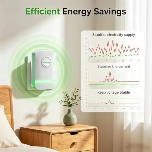 Another view of the 6 Pack Stopwatt Smart Power Device, US Plug 90V-250V Up
