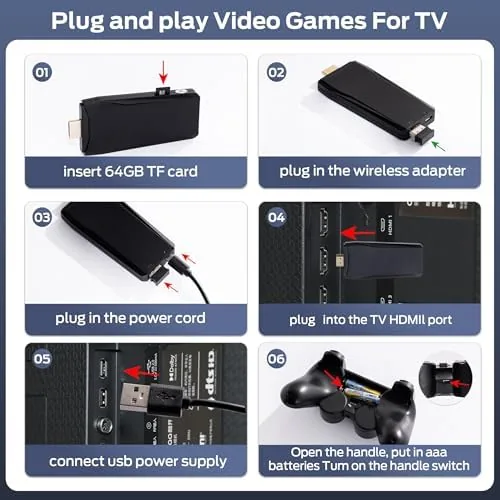 Two wireless controllers and the console set up for a two player game