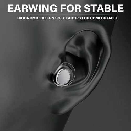 The Wireless Earbuds, Hybrid ANC 40dB Noise Cancelling Headphones, 55H Playtime in real use