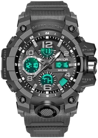 Waterproof Sports Watches for Men with Night Light, Dual Display Analog Digital Outdoor Swimming Review: Tested and Rated
