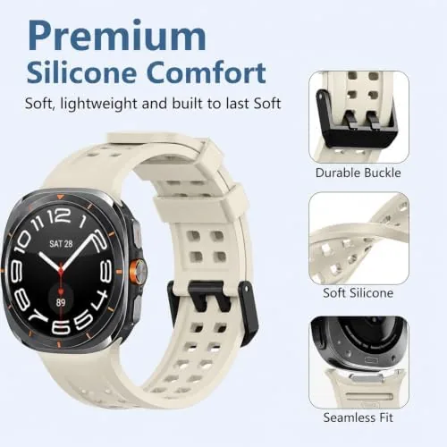 Close look at the Sport Band Compatible with Samsung Galaxy Watch Ultra 9/8/7 Bands build quality