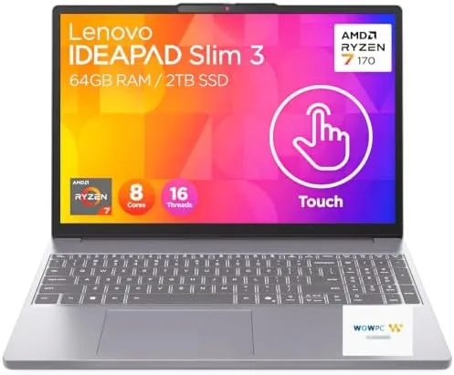 Overview of the Lenovo IdeaPad Slim 3i • 16" WUXGA Touchscreen Laptop •