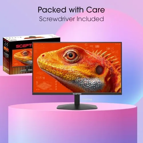 Close look at the New! Sceptre 24-inch Prime Gaming Monitor DisplayPort x2 165Hz HDMI build quality