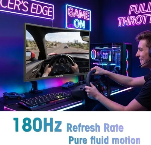 Another view of the New! Sceptre Curved 24-inch Prime Gaming Monitor 1080p 1500R 1ms