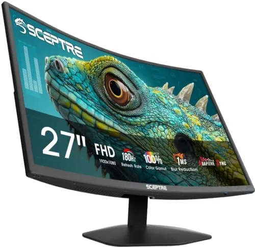 The New! Sceptre Curved 24-inch Prime Gaming Monitor 1080p 1500R 1ms compared in context