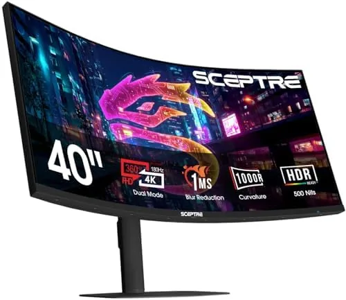 Testing the New! Sceptre Curved 24-inch Prime Gaming Monitor 1080p 1500R 1ms over two weeks