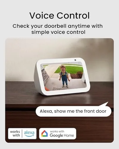 Another view of the youkey Wired Doorbell Camera No Subscription, 2K Dual‑cam Video Doorbell