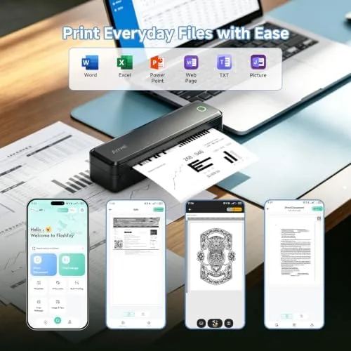 The A8 Portable Thermal Printer, Wireless Bluetooth Inkless Printer for Travel compared in context