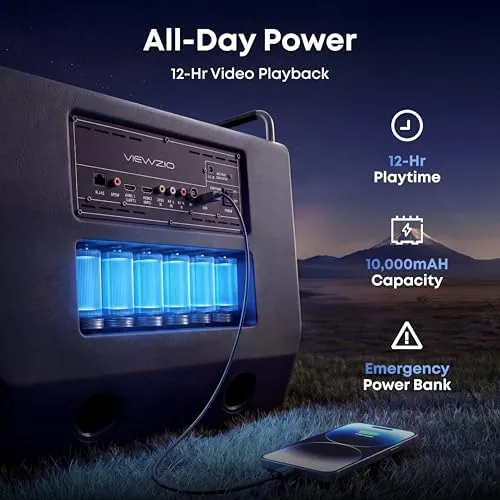 Another view of the Portable TV 15.6 Inch 1080P Smart TV with 60W Speakers