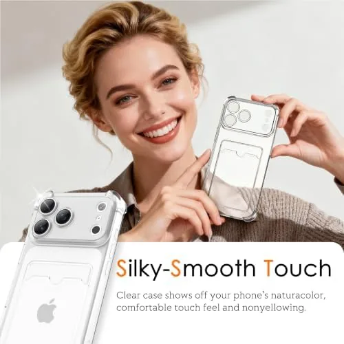 The IAIYOXI Clear Wallet Case for iPhone 17, Slim Shockproof Phone compared in context