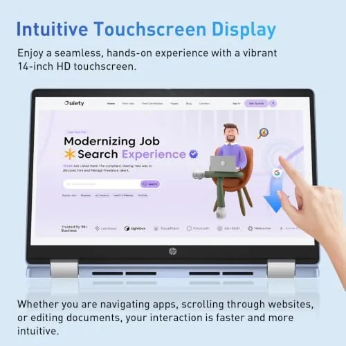 The HP 2-in-1 14" Touchscreen Chromebook Laptop, 4GB RAM, 64GB SSD in real use