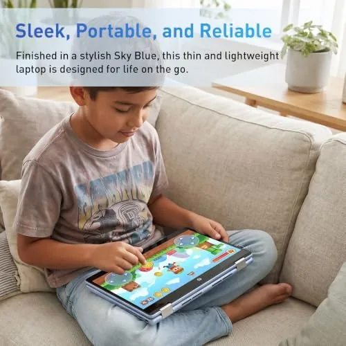 Another view of the HP 2-in-1 14" Touchscreen Chromebook Laptop, 4GB RAM, 64GB SSD