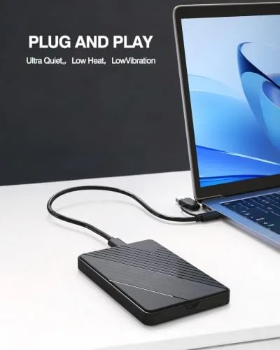 Close look at the 500G External Hard Drive,USB 3.0 and USB-C Storage Expansion Mobile build quality