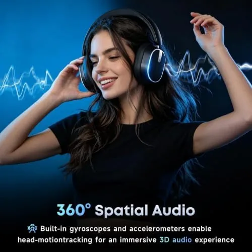 Another view of the Hybrid Active Noise Cancelling Bluetooth Headphones Wireless Headphones | Over