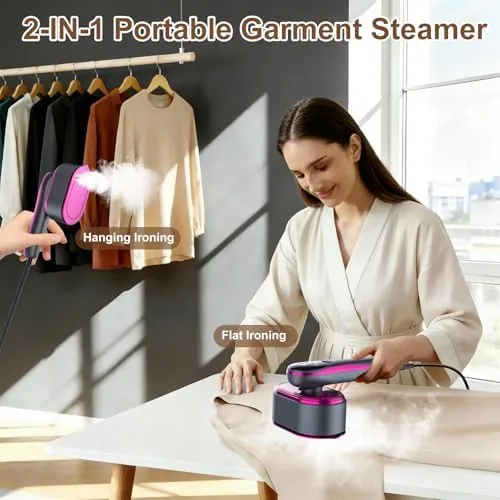 Close look at the KOKABI Travel Steamer for Clothes, Portable 2 in 1 Dry build quality