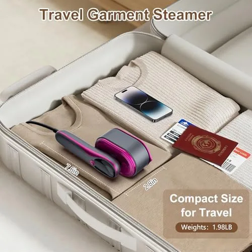 The KOKABI Travel Steamer for Clothes, Portable 2 in 1 Dry in real use