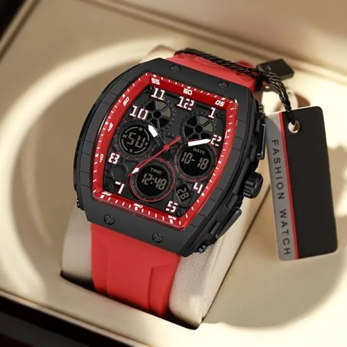 Another view of the findtime Watches for Men Relojes para Hombres Wristwatch with Digital