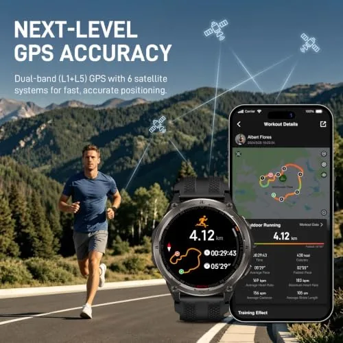 The KOSPET ORB 2 Smart Watch Rugged, Dual-Band GPS, 5 ATM in real use
