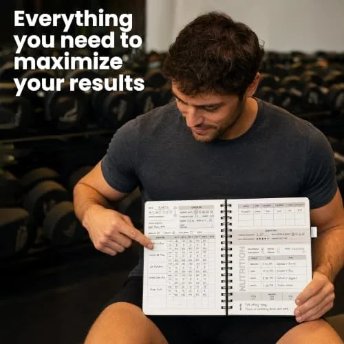 The Prazoli 7-in-1 Workout Journal for Men, All-in-One Fitness Journal & compared in context
