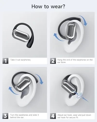 Testing the Open Ear Earbuds , 80Hrs Playtime with LED Display,OWS Open over two weeks