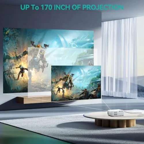 The Mini Movie Projector with Wired Screen Mirroring, Support HDMI USB compared in context