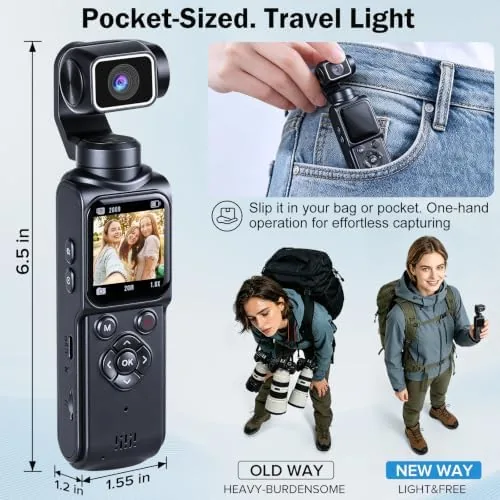 The flip out screen facing forward for self recording