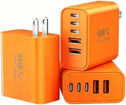 Overview of the USB C Charging Blocks, 60W USBC Wall Fast Charger Block