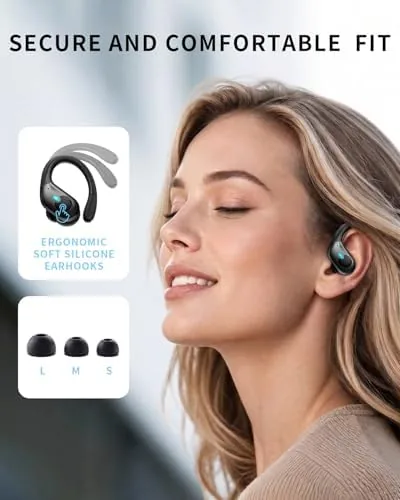 The Active Noise Cancelling Ear Buds Wireless Earbuds 90H Playtime Bluetooth in real use