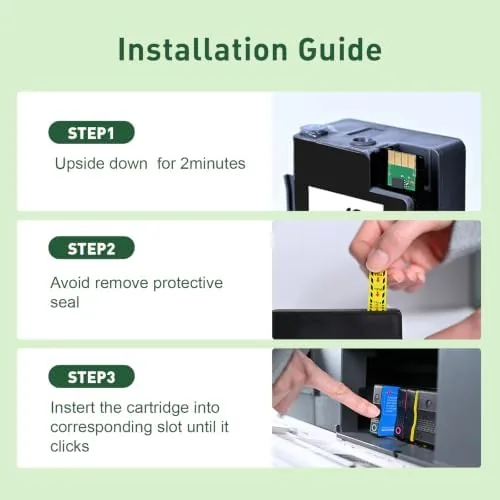 The KINGWAY 962xl Ink Cartridges Replacement for HP 962 962XL Printer in real use