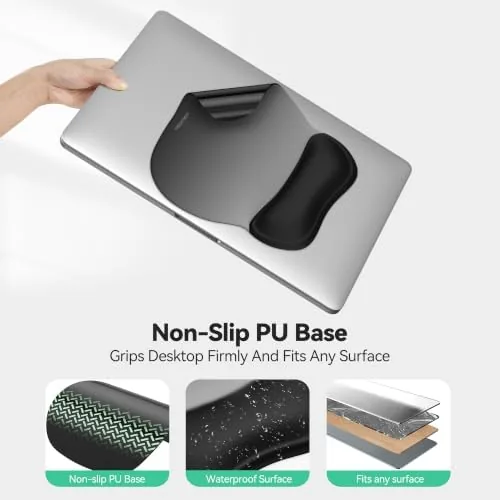 Another view of the TECKNET Gel Ergonomic Mouse Pad with Wrist Rest, Non-Slip PU