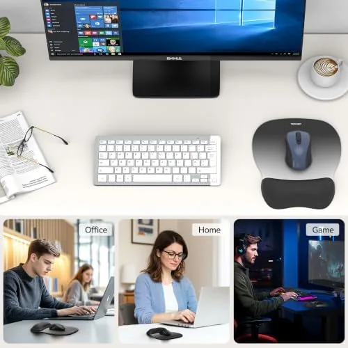 Testing the TECKNET Gel Ergonomic Mouse Pad with Wrist Rest, Non-Slip PU over two weeks