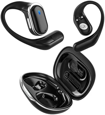 Overview of the Open Ear Wireless Earbuds Bluetooth Headphones, 80H Playtime Stereo Ear