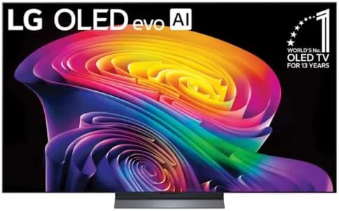 Close look at the LG 48 inch OLED evo AI C6 4K Smart webOS build quality
