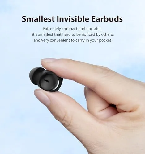 The Invisible Sleep Headphones, Mini Sleep Earbuds for Side Sleepers (Black) in real use