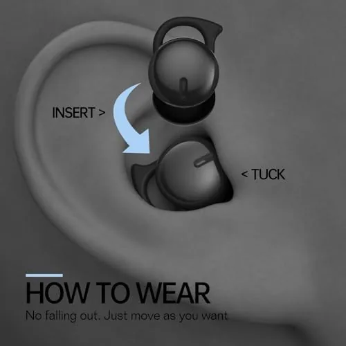 Testing the Invisible Sleep Headphones, Mini Sleep Earbuds for Side Sleepers (Black) over two weeks