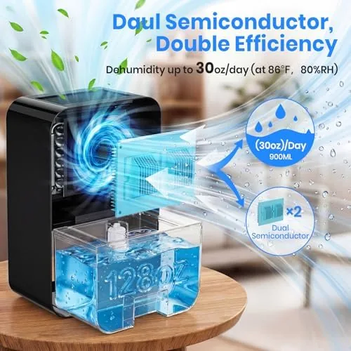 Close look at the Dehumidifier,128oz Visible Water Tank 1000 sq.ft Dehumidifier for Home ,  build quality