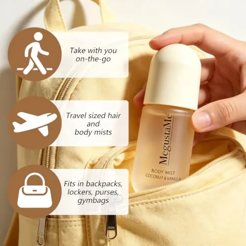 The Coconut Vanilla Body Mist for Women, Light Fragrance Spray, Paraben‑Free compared in context
