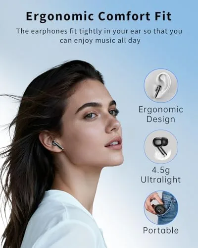 Testing the Wireless Earbuds, Bluetooth 5.4 Ear Buds Bass Stereo, Headphones with over two weeks