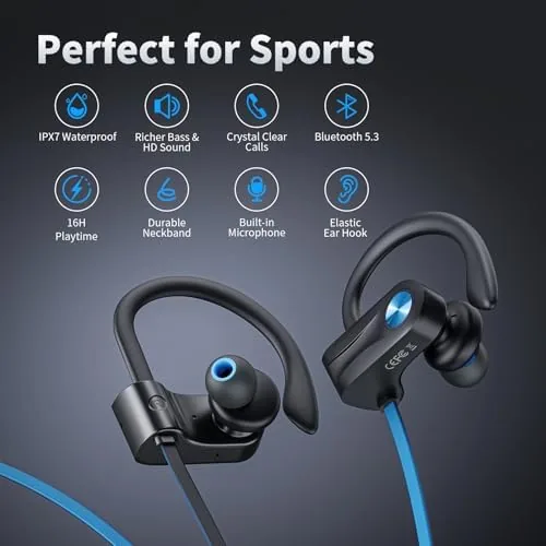 Close look at the JOYWISE Wireless Headphones Bluetooth 5.3 Headphones with 16 Hours Playtime build quality