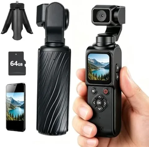 Overview of the REEDTOCK 4K Pocket Vlogging Camera with AI Face Tracking WiFi