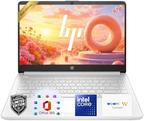 Overview of the HP 14 Laptop, Intel N150 Processor, 4GB DDR5 RAM, 128GB