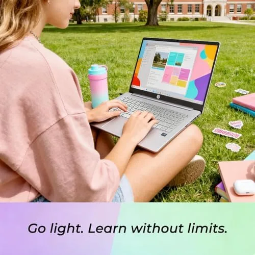 The HP 14 Laptop, Intel N150 Processor, 4GB DDR5 RAM, 128GB in real use