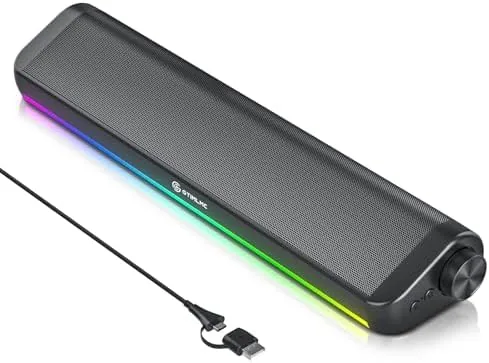 Overview of the Tylubio Computer Speakers for Desktop, HiFi Stereo PC Soundbar with