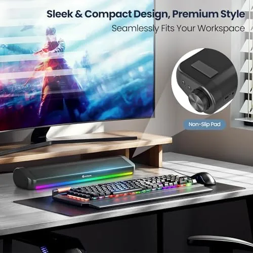 Testing the Tylubio Computer Speakers for Desktop, HiFi Stereo PC Soundbar with over two weeks