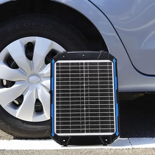 Another view of the SUNER POWER 25W 12V Solar Battery Charger & Maintainer PRO